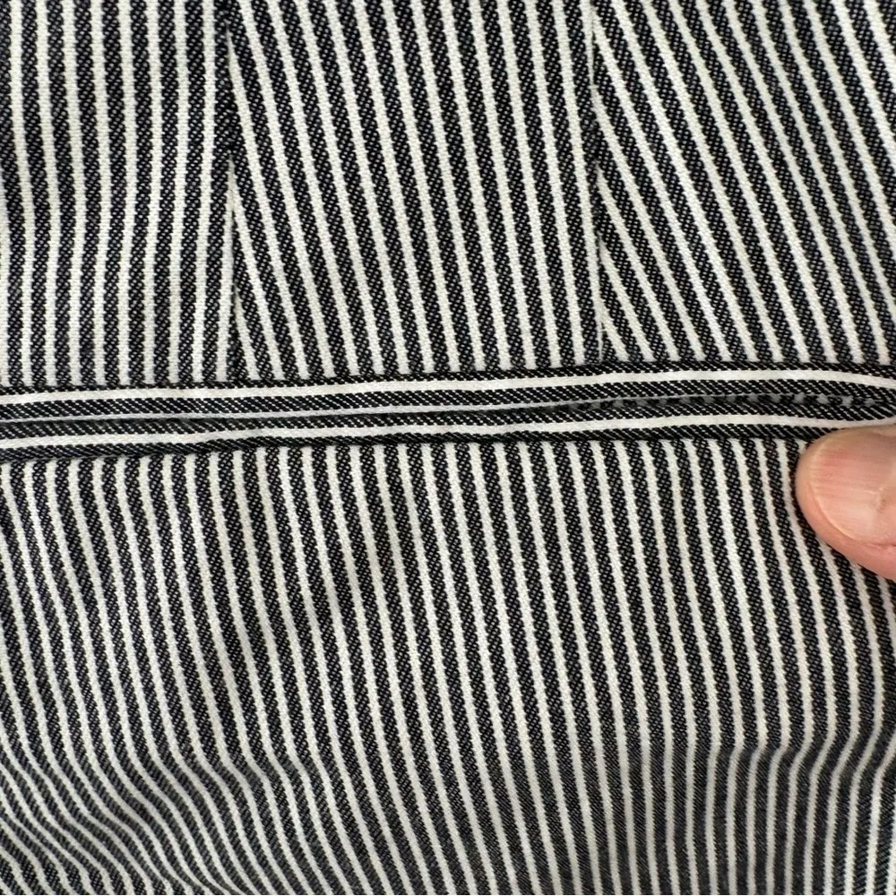 Talbots High Waist Blue White Stripe Deck Pants. Size 14. - Picture 8 of 14